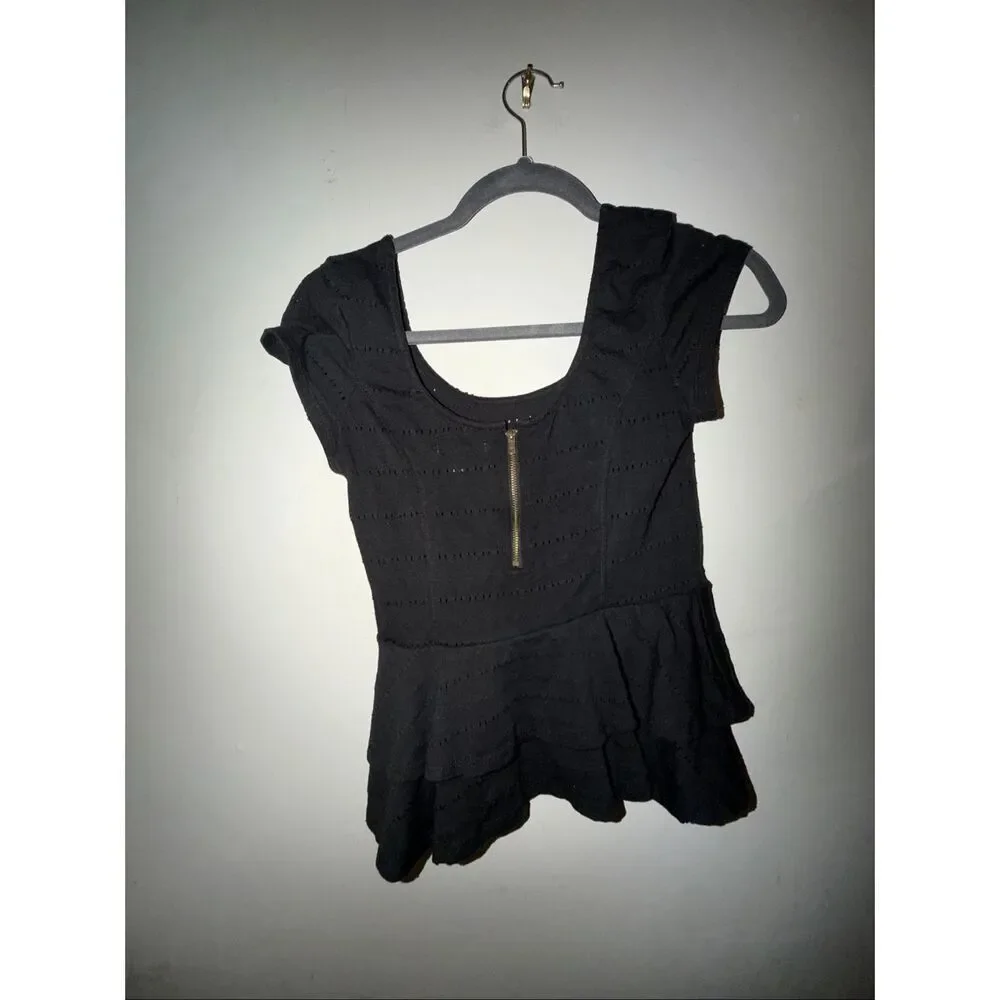 Lucca Couture size L women’s black top